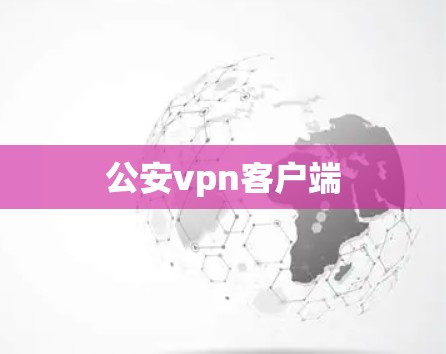 公安vpn客户端