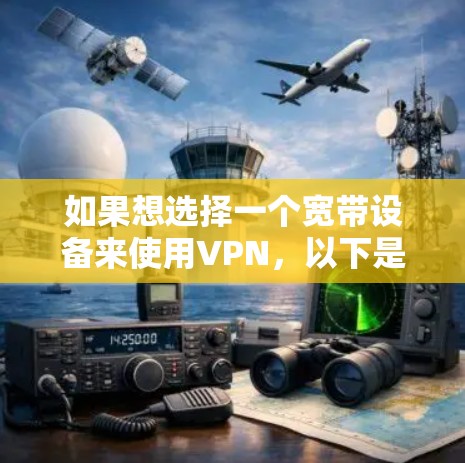 如果想选择一个宽带设备来使用VPN，以下是一些推荐的设备，这些设备通常支持高速数据传输和快速切换VPN功能，同时也能携带方便