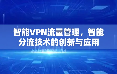 智能VPN流量管理，智能分流技术的创新与应用