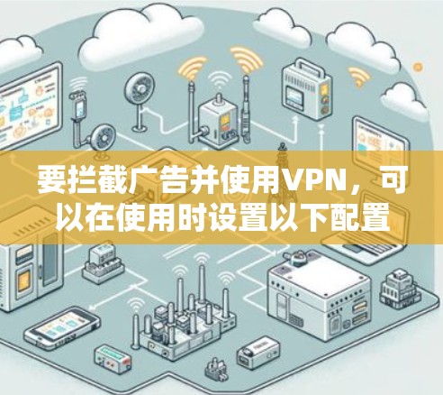 要拦截广告并使用VPN，可以在使用时设置以下配置