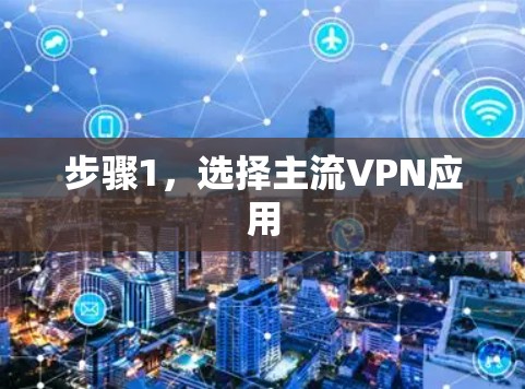 步骤1，选择主流VPN应用