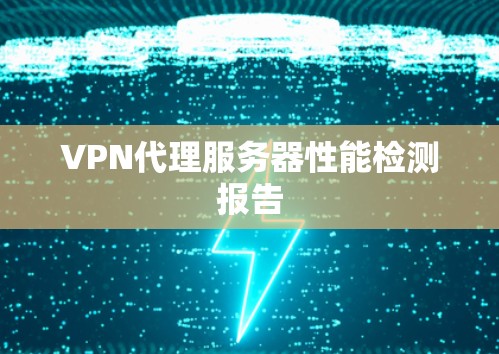 VPN代理服务器性能检测报告 VPN代理服务器性能检测报告
